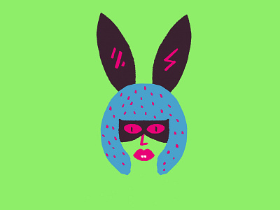 Rabbit character design girl illustration rabbit