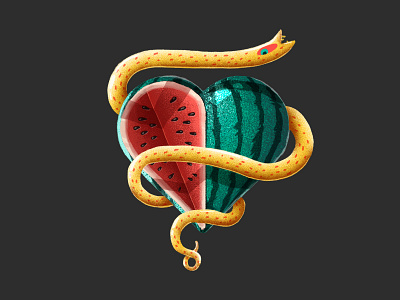 Watermelon & Snake