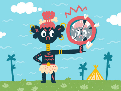 Bad Luck character design children art design digital art digital brush illustration tribe