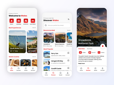 Wales Travel App Concept