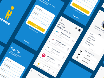 Portal Jobs Mobile App app design jobsapp mobile ui ux web