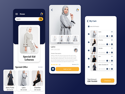 Fashion Store App app branding icon ui ux web website