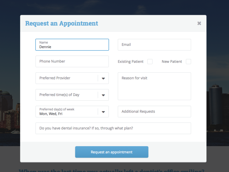 Appointment Form by Dennie Ordynskyi on Dribbble