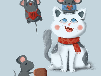 Cat and Mouse illustration