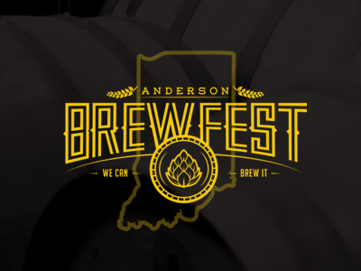 Anderson Brewfest Logo anderson beer craft festival indiana logo