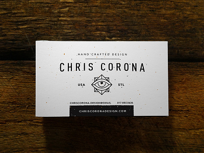 Business Cards business cards card chris corona grit grunge minimalism occult stl texture wood