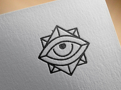 Self Branding | Logo Icon eye grit grunge icon letterpress minimalism mono weight occult