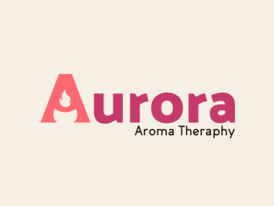 Aurora Logo branding design flat logo minimal