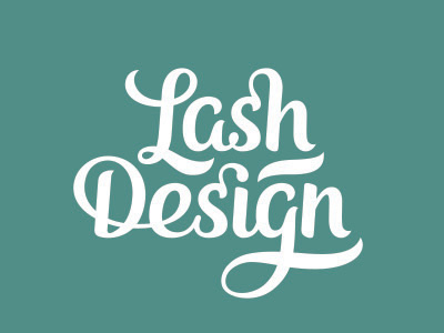 Lash Design Lettering design hand lettering lash lettering logo type