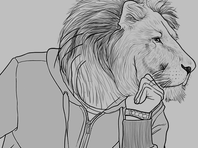 human+lion