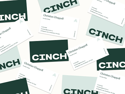 Cinch Business Cards brand brand identity branding design identity design illustration typography