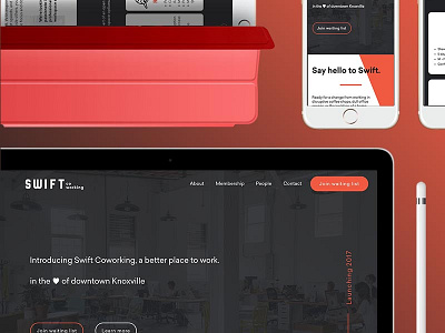 Swift Coworking coworking devices knoxville mockup tennessee