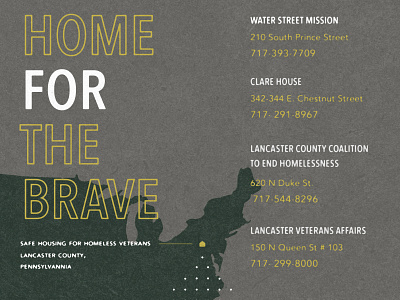 Home (s) for the Brave homeless military poster veterans
