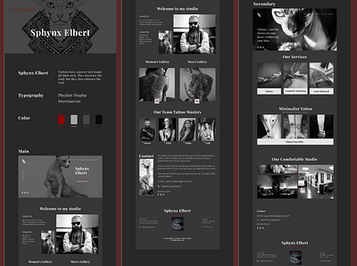 TATTOO WEB CONCEPT art branding design ecommerce design tattoo art tattoo design typography ui ui ux ui design uiux ux web concept webdesign