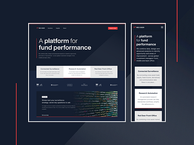 Red Deer Asset Management - Website Design