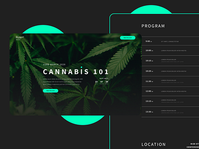 Cannabis Event - Landing Page