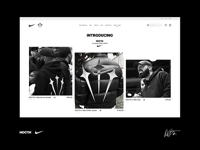 Drake x Nike Homepage Concept branding concept concept design design drake fiction figma illustration ovo owl ui ux vector