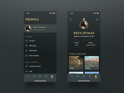 Roman App | Profile UI for 10ddc