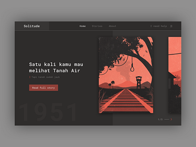 Daily UI #003 | Landing Page daily 100 challenge dailyui dailyui003 dailyuichallenge dark dark theme dark ui graphics illustration art illustration design indonesia indonesian landing landing page landing page design ui ui design war wars