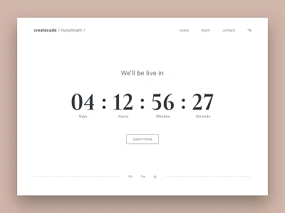 Daily UI #014 | Countdown Timer black white black and white clean design clean ui countdown countdown timer countdowntimer daily 100 challenge dailyui dailyui014 dailyuichallenge minimal minimalism minimalistic typography typography design ui ui ux ui design user interface