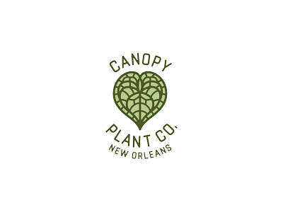 Canopy Plant Co. branding design illustration logo minimal vector