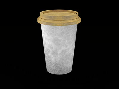 Coffee cup cinema4d modelling render