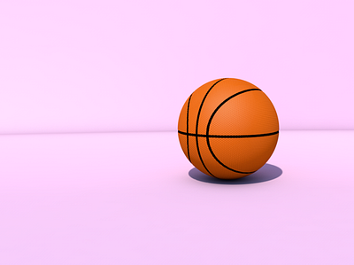 Basketball cinema4d modelling render