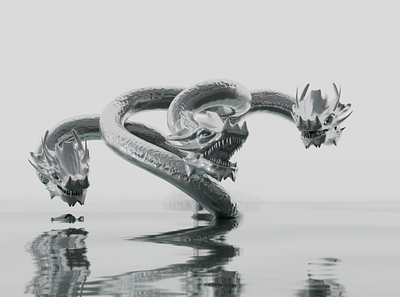 Hydra 3d blender creature design hydra illustration modelling render sculpting