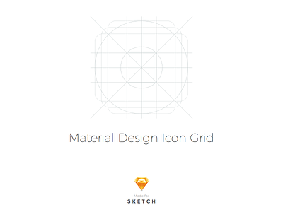 Material Design Icon Grid Template