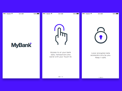 Mybank app design ios iphone mybank