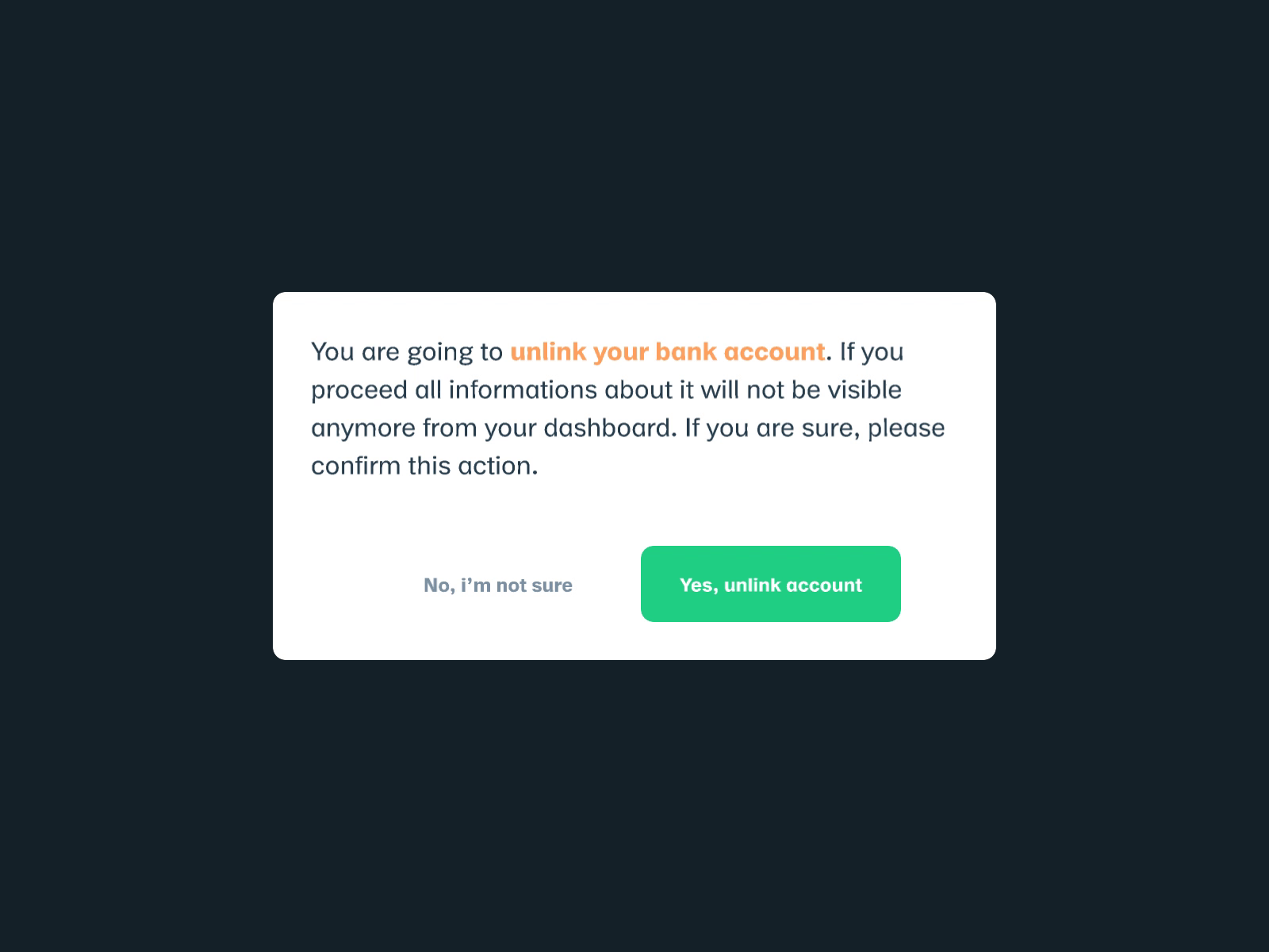Confirm request concept by Mattia Astorino for Oval Money on Dribbble