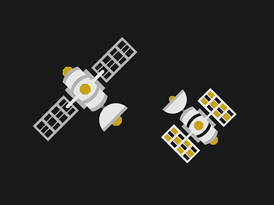 Satellites communication design illustration nasa satellites solar solar panel space space exploration spacex vector