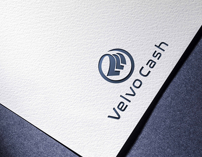 Velvo Cash Logo Design design flat icon illustrator logo logo design minimal minimalist logo monogram logo typography