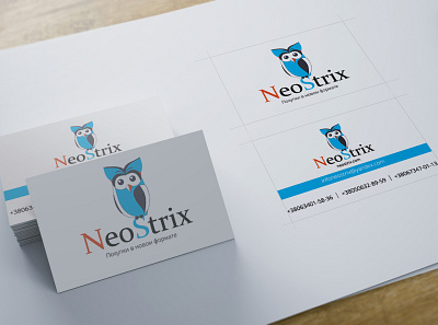 NeoStrix Business Cards brand identy design branding business clean design concept design graphic design illustration logo logo design logo designer minimal modern design vector