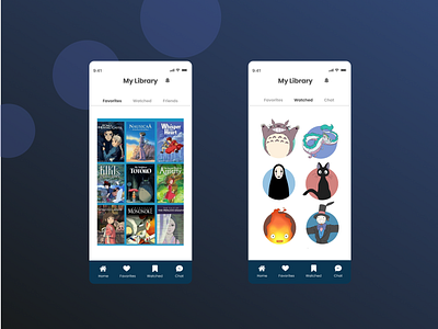 Anime Library App inspired by Studio Ghibli