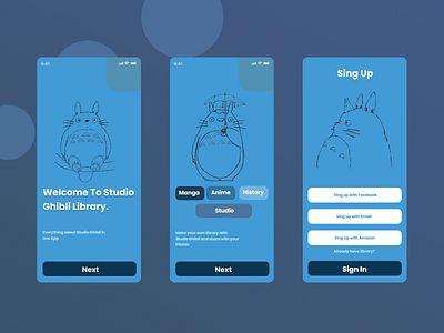 Anime Library App inspired by Studio Ghibli