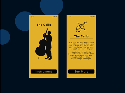 The Cello app cello design jazz mobile app mobile app design mobile application mobile design mobile ui mobile ui design ui ux