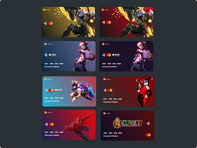 Bank Cards animation anime bankcarddesign branding card design photoediting ui ux