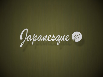 Japanesque Logo blossom cherry japan logo logotype photography sakura script stem