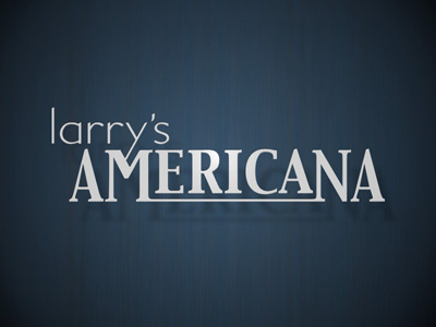 Larry's American Logotype america americana blue column editorial larry logo logotype nhk typography