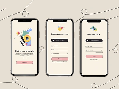Cultive your creativity #DayliUi challenge Day 001 @daily ui @dailyui @design dailyui 001 illustration sign in signup ui ux