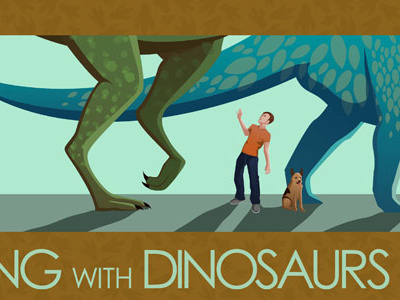 Walking With Dinosaurs Poster design digital dinosaurs illustration illustrator poster design vector walking with dinosaurs