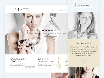 Uno Magnetic Ecommerce e commerce ecommerce fashion jewelry responsive shopping volusion web