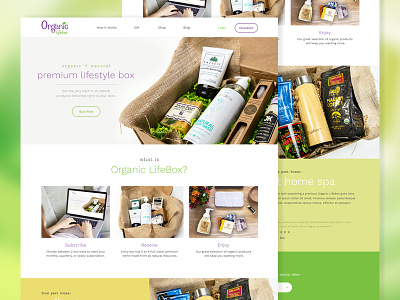 Organic LifeBox Ecommerce clean e commerce ecommerce green light online open organic shopping sleek subscription volusion