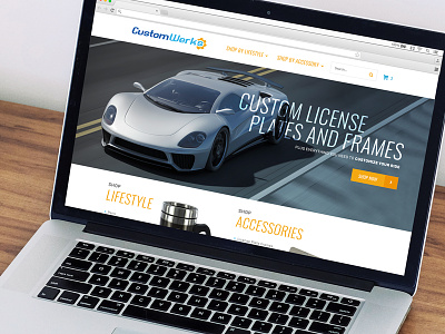 Custom Werks Ecommerce car cars e commerce ecommerce shop sleek volusion web