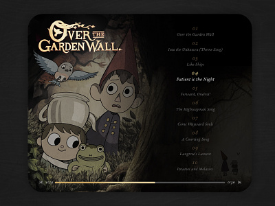 Over The Garden Wall Music Player modal music music player otgw over the garden wall potatoes and molasses soundtrack