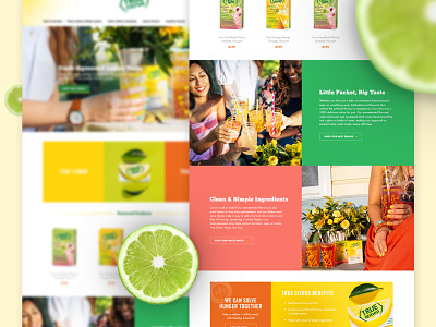 True Lemon WIP bright citrus e commerce ecommerce green lemon lime modular responsive vibrant volusion web