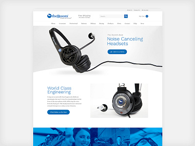 theBoom Ecommerce clean ecommerce homepage modern store tech