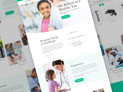 Prosper Theme Variation ecommerce homepage medical store template theme