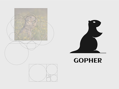 Gopher logo branding design flat graphic design logo vector